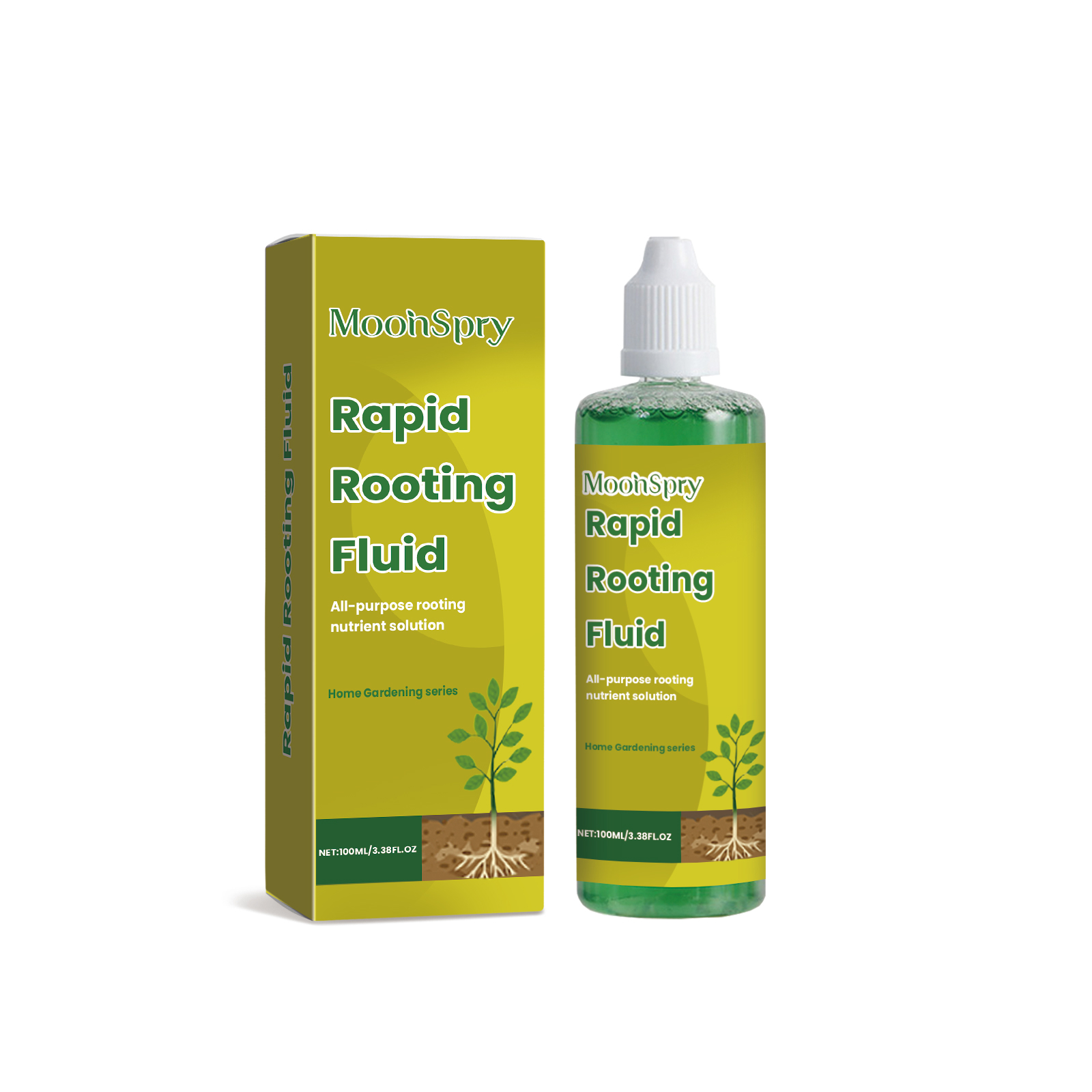 MoonSpry Green Plant Root Solution Horticultural Flower Plant Roots Absorb Growth Nitrogen And Potassium Fertilizer Nutrient Solution