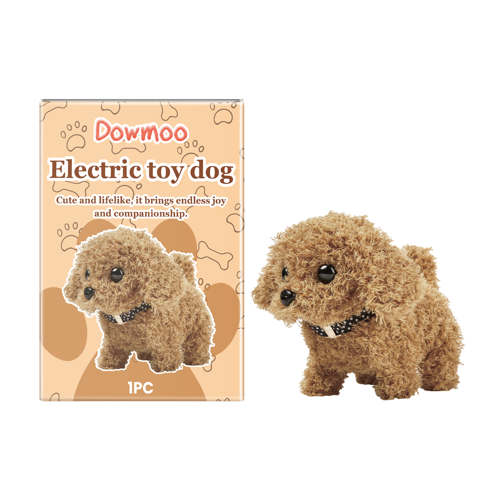 Dowmoo Electric Dog Toy Creative Cartoon Design Plush Soft And Comfortable Experience Fun Toy Dog
