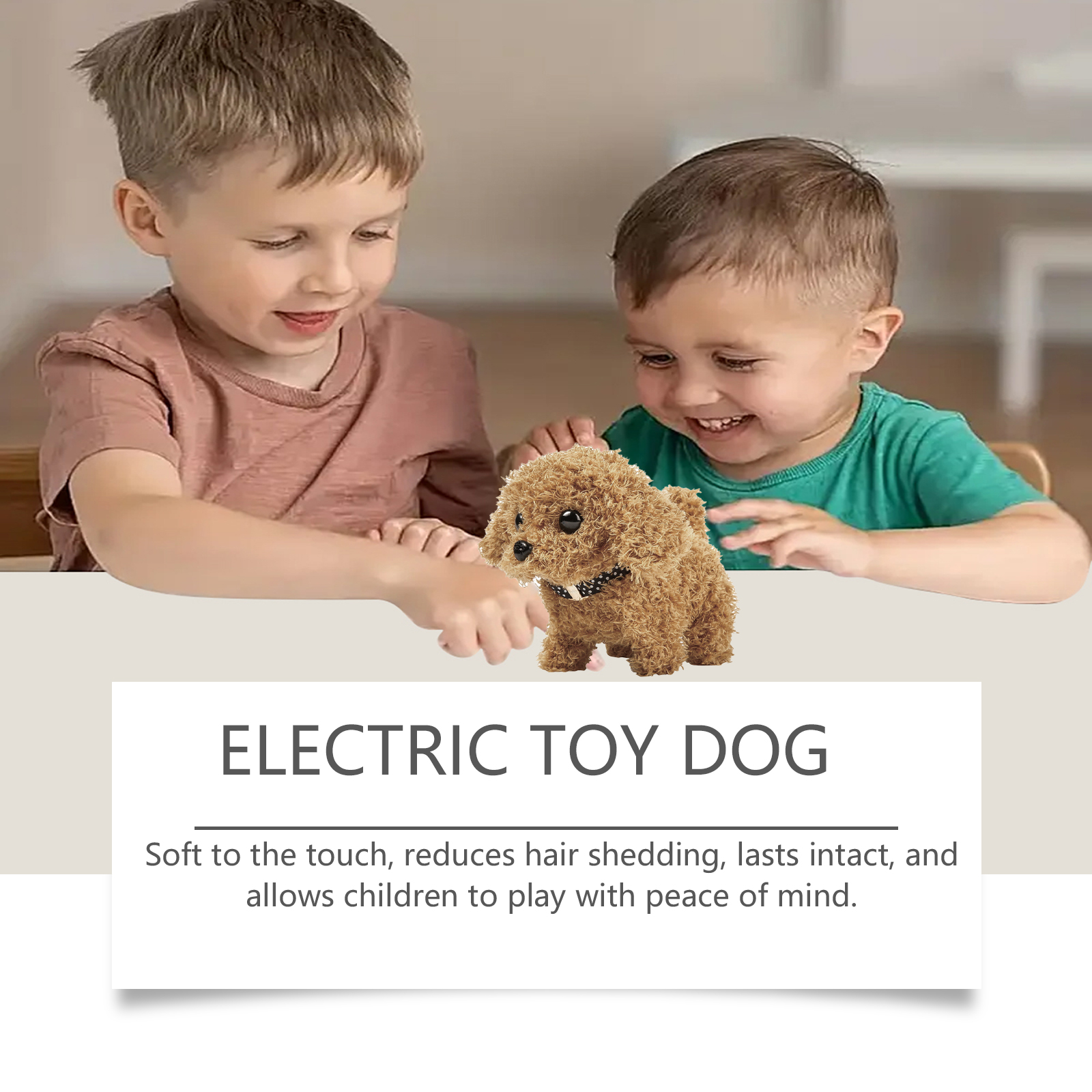 Dowmoo Electric Dog Toy Creative Cartoon Design Plush Soft And Comfortable Experience Fun Toy Dog