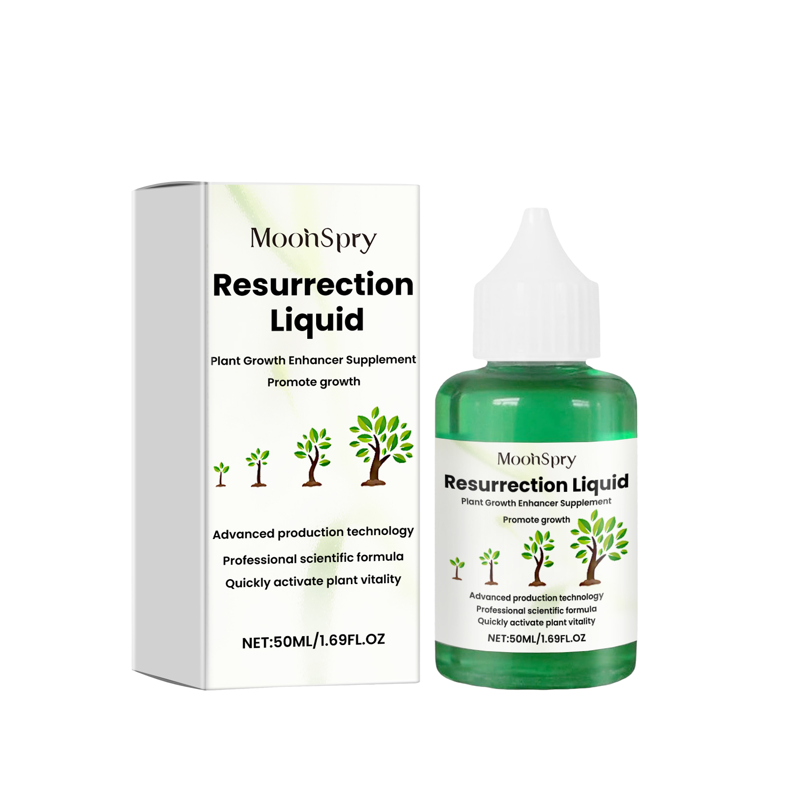 MoonSpry Resurrection Liquid, Green Grass Lawn Flower Pot Fertilizer Hair Root Growth Nutrient Solution