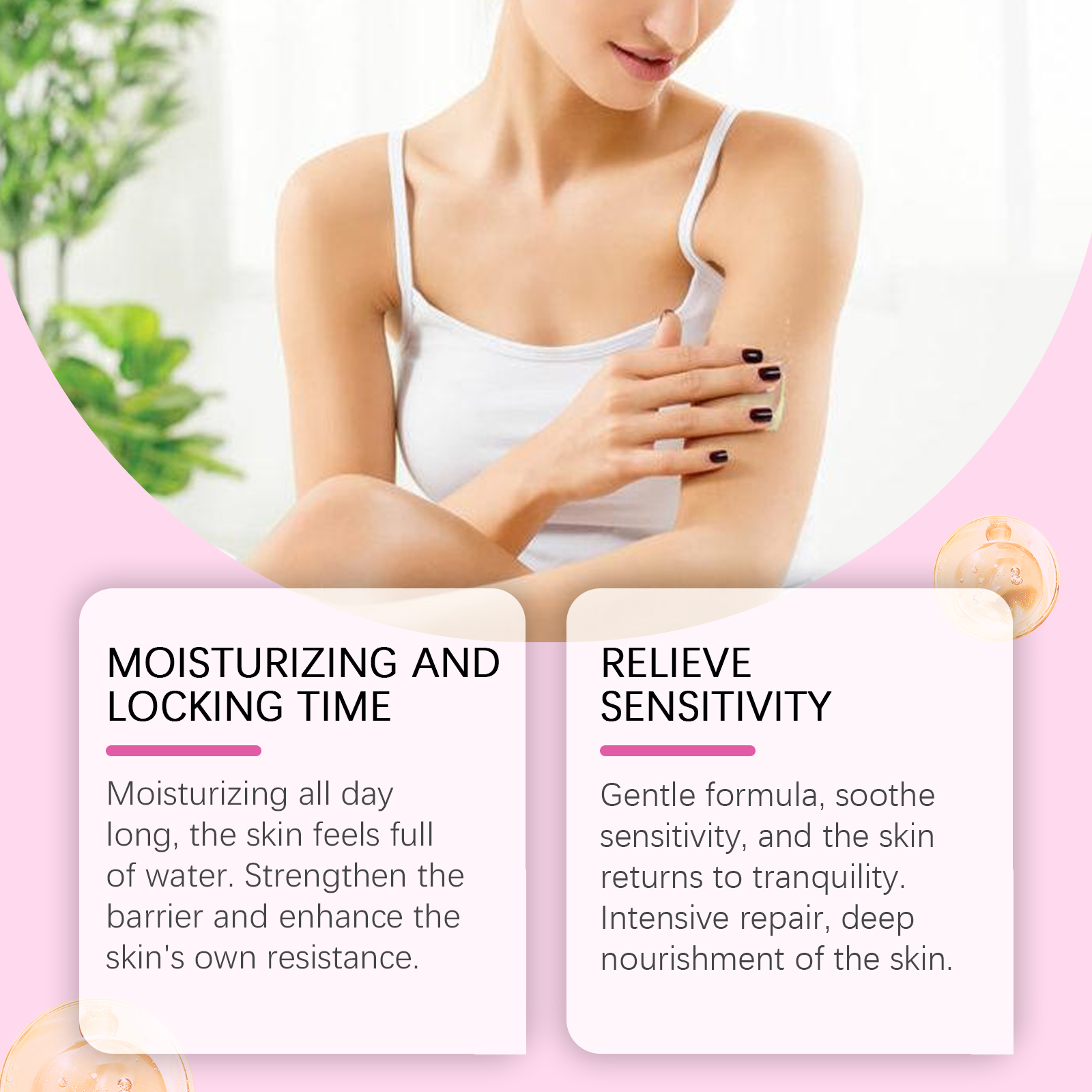 OceAura Body Cream Series, Moisturizing, Moisturizing And Soothing Dry And Tender Skin Care Moisturizer