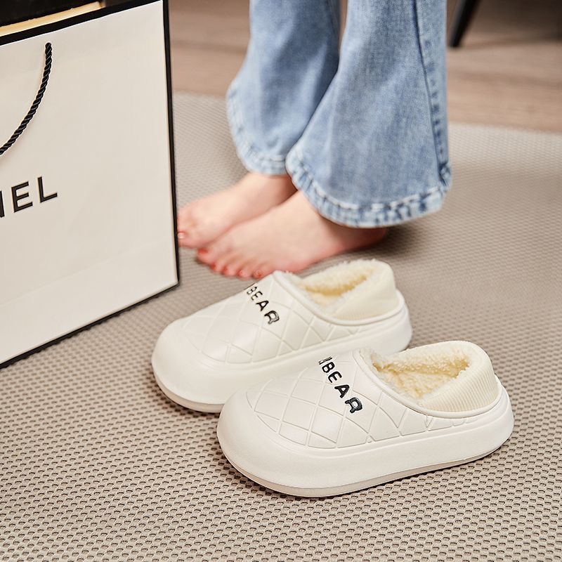 Cotton Slippers Women's Household Autumn And Winter Indoor Warm Home Shoes Couple Slippers Men's Winter Home Shoes