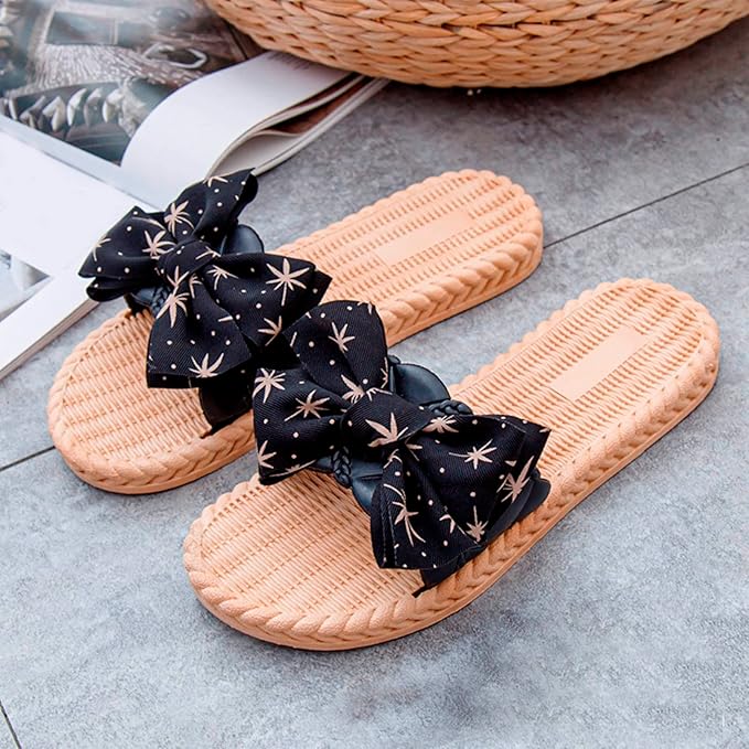 Bow Slippers Female Summer Outside To Wear Version Of Indoor And Outdoor Network Red Ins Tide Beach Shoes Sandals Sandals