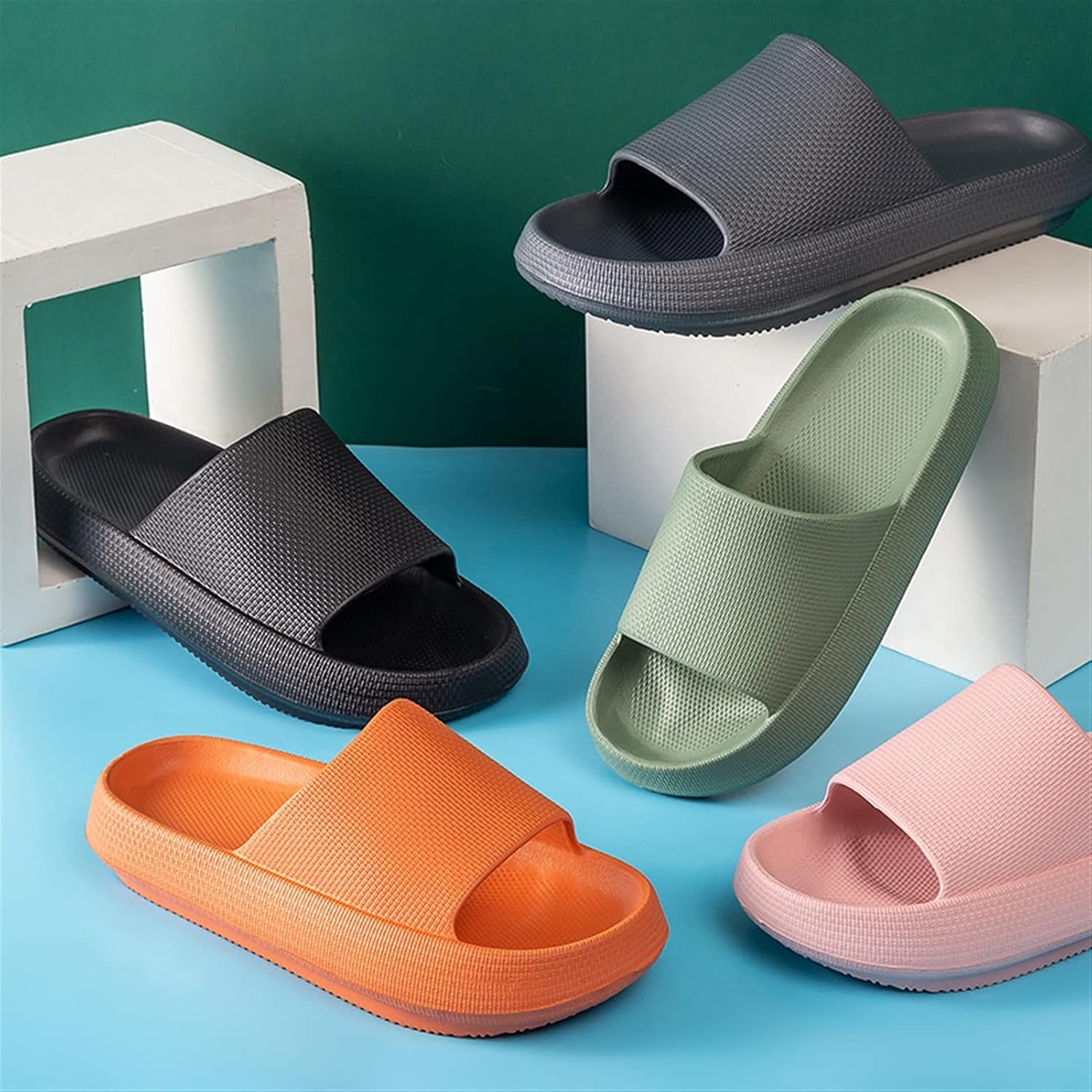 Eva Slippers Summer Feeling Thick Bottom Slippers Wholesale Home Bathroom Bath Non-slip Deodorant Slippers Home