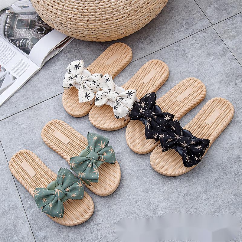 Bow Slippers Female Summer Outside To Wear Version Of Indoor And Outdoor Network Red Ins Tide Beach Shoes Sandals Sandals